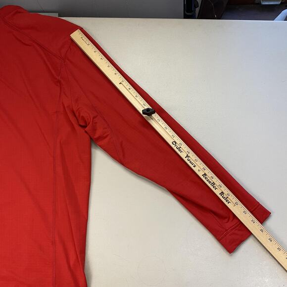 IBKUL Pullover Mens Extra Large Red Quarter Zip UPF 50+ Sun Quick Dry Athletic - Picture 5 of 10